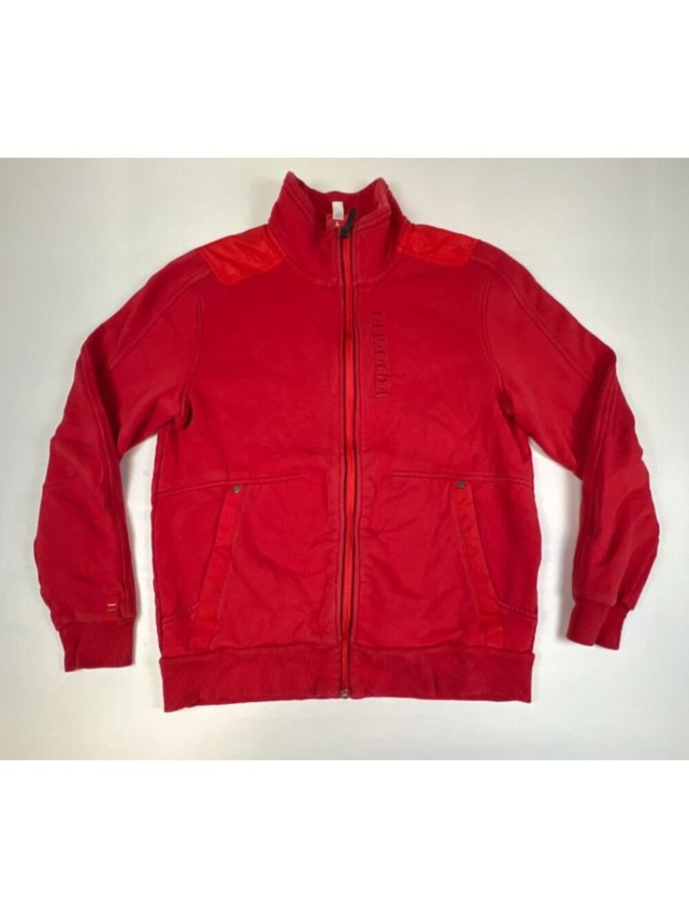 Puma Men Size M Red Scuderia Ferrari Full Zip Jacket Sweatshirt Racing Track